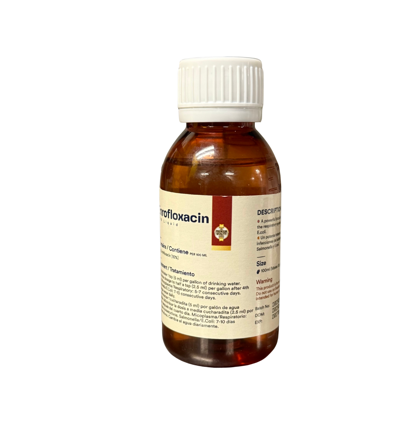 Enrofloxacin 10% liquid 100ml The Canary Finch Store Enrofloxacin 10% liquid 100ml The Canary Finch Store