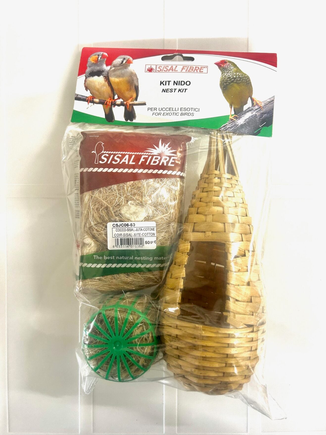 Sisal Fibre Nest Kit for Finches