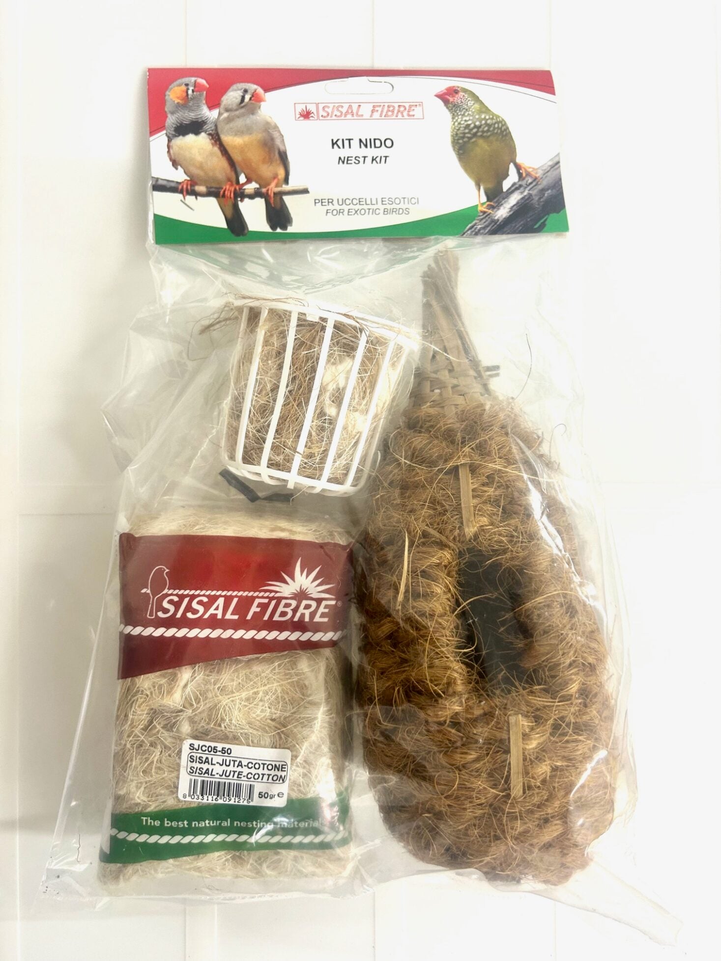 Sisal Fibre Nest Kit for Exotics