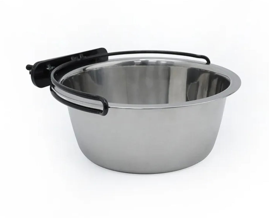 Stainless Hanging Bowl with Holder Single