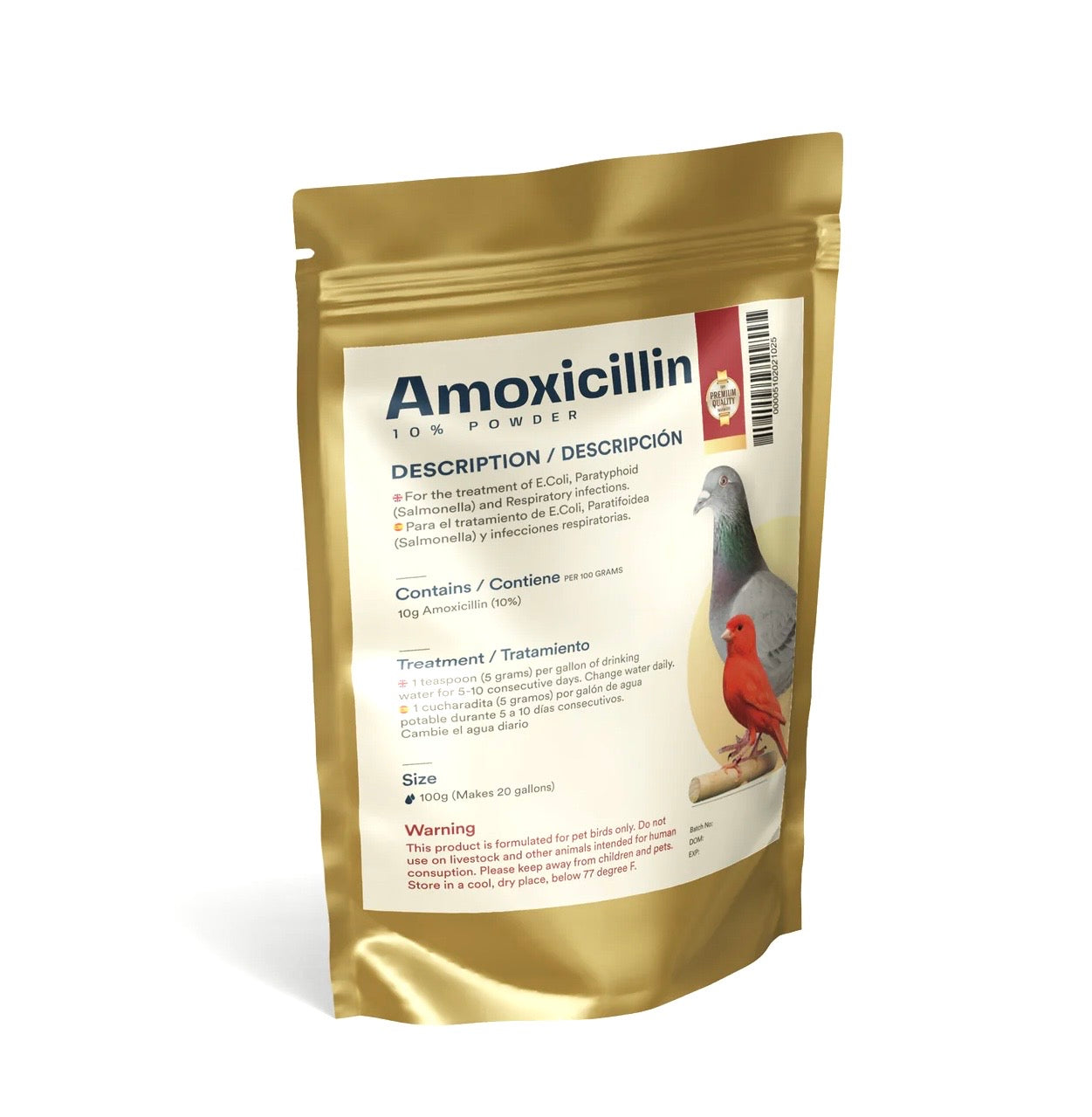 Amoxicillin 10% Powder for Birds