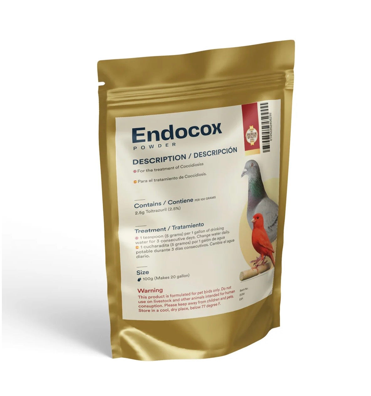 Endocox Powder for Coccidiosis: Effectively Controls this Bird Parasite Disease