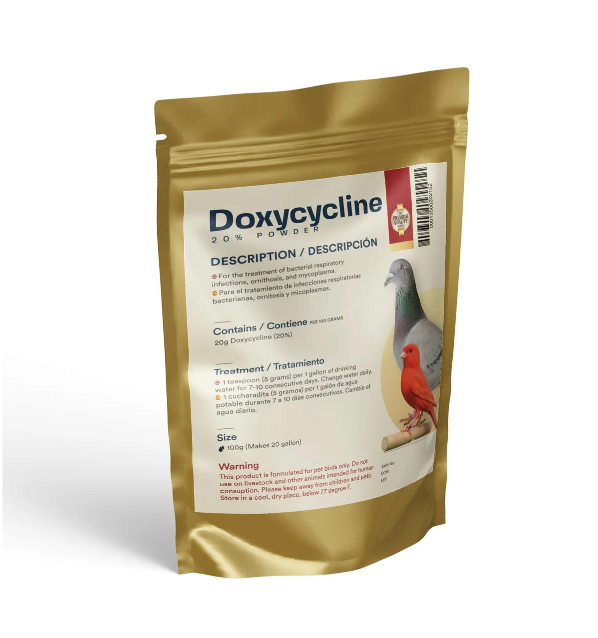 Doxycycline 20% Powder for Birds
