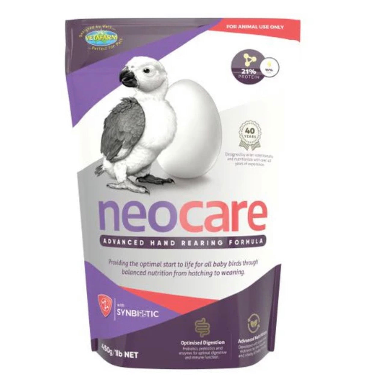 Vetafarm Neocare Advanced Hand Feeding Formula - w/ Probiotics
