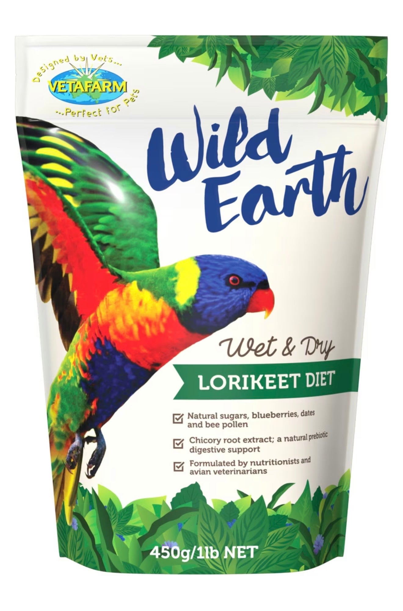 Vetafarm Wild Earth Lorykeet Diet 450gr