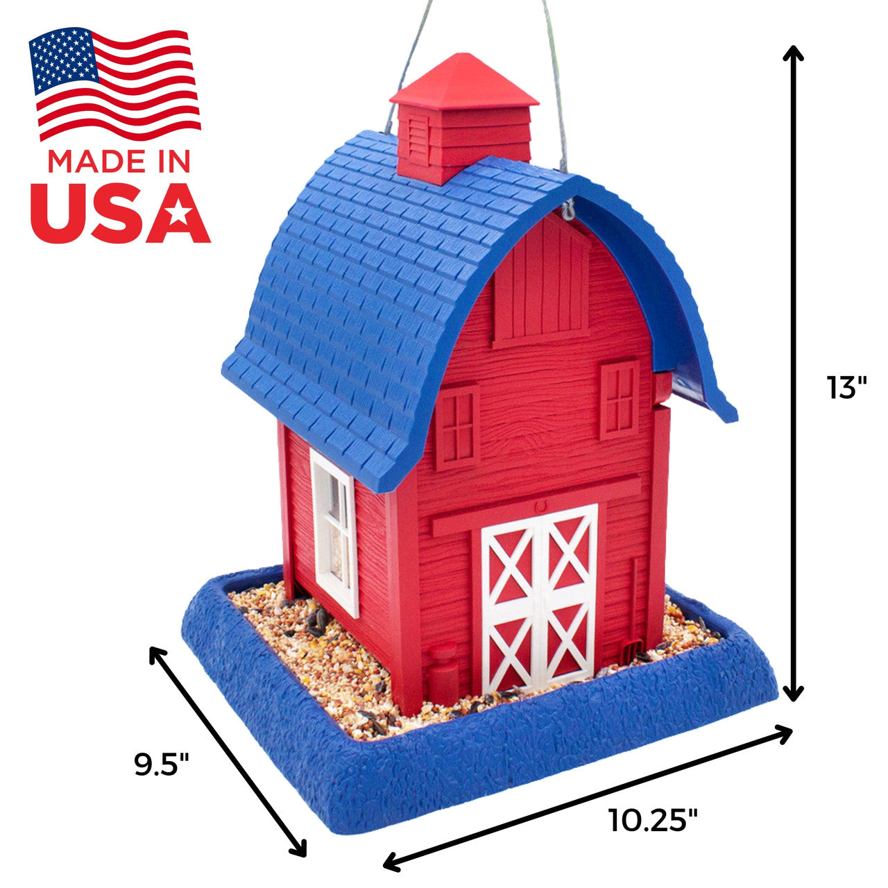 North States Village Collection Americana Barn Birdfeeder  9054