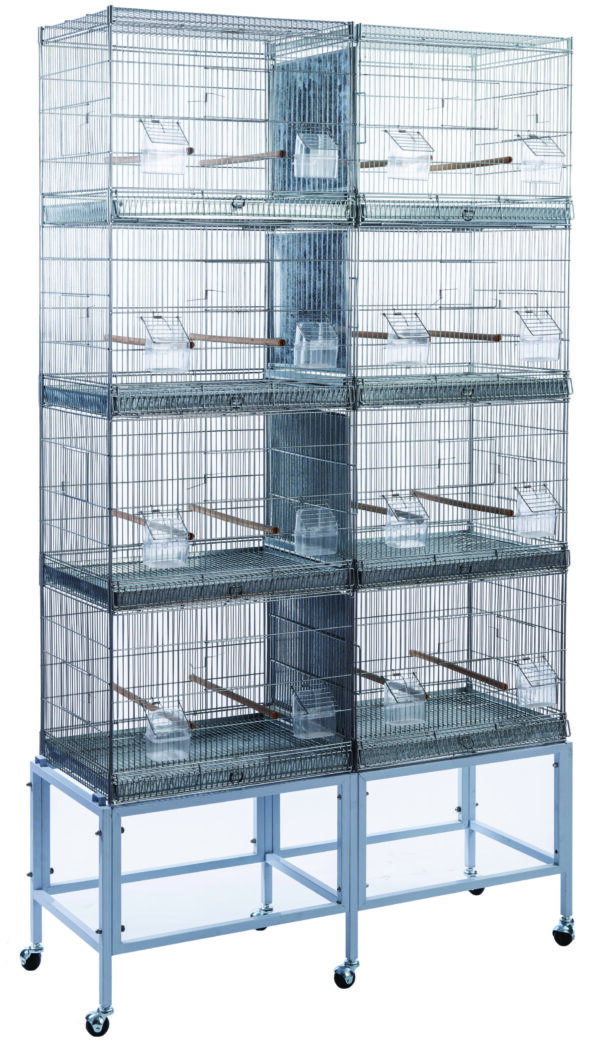 Cages Set of 8 with Cart
