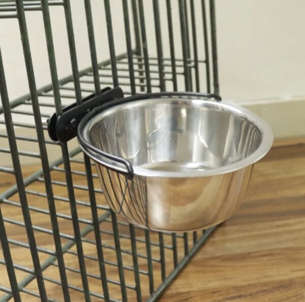 Stainless Hanging Bowl with Holder Single - Image 6