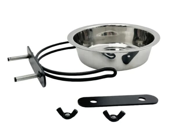 Stainless Hanging Bowl with Holder Single - Image 4